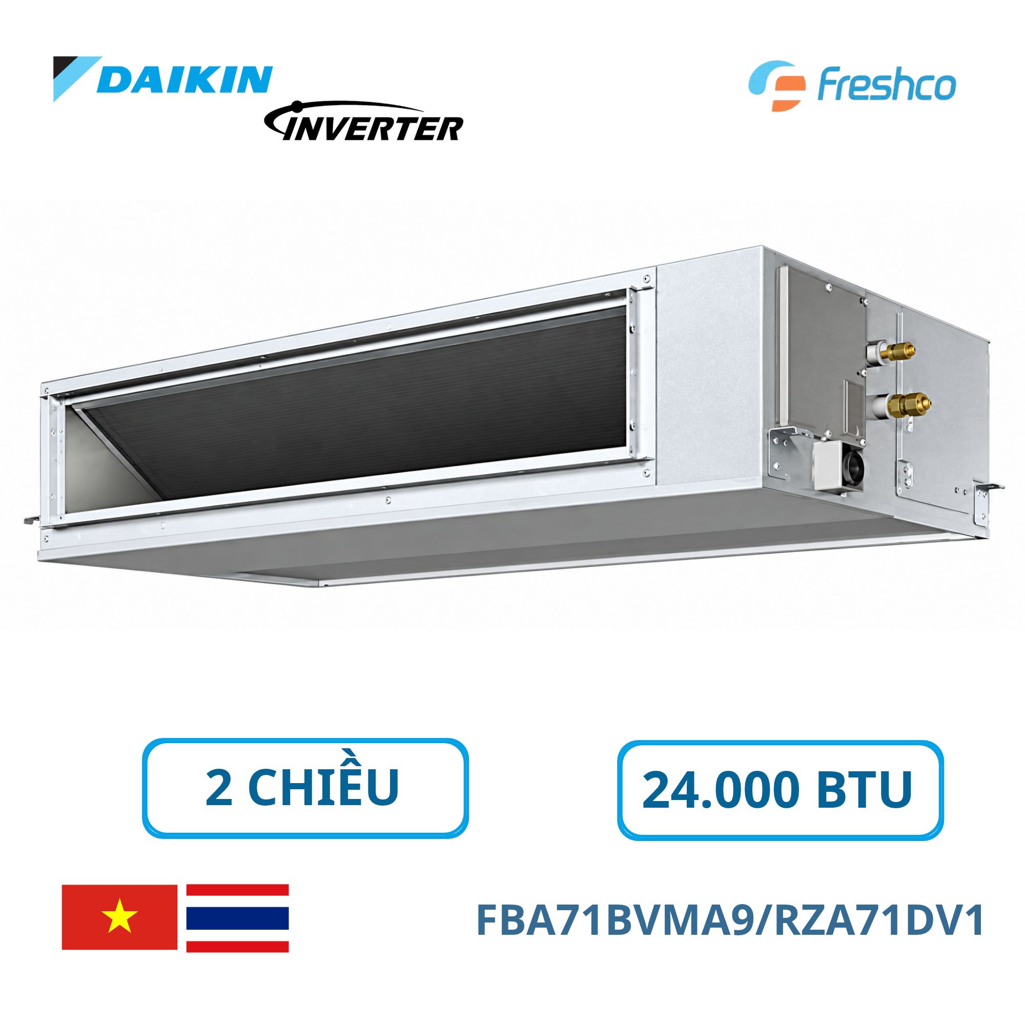 Điều hòa âm trần nối ống gió Daikin FBA71BVMA9/RZA71DV1 24.000BTU 2 chiều Inverter 1 Điều hòa âm trần nối ống gió Daikin FBA71BVMA9/RZA71DV1 24.000BTU 2 chiều Inverter