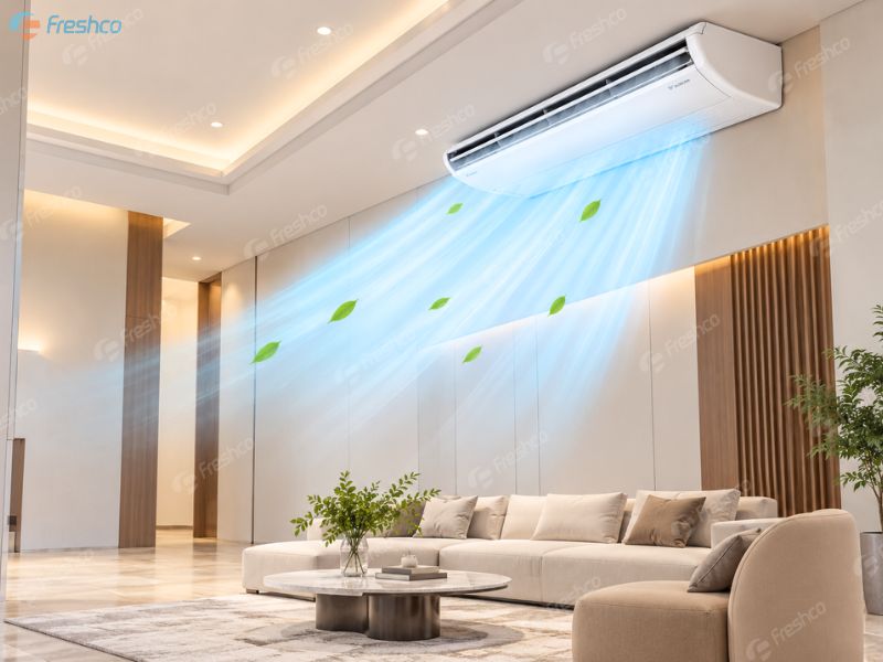 Điều hoà áp trần Daikin Inverter 3 pha mát lạnh
