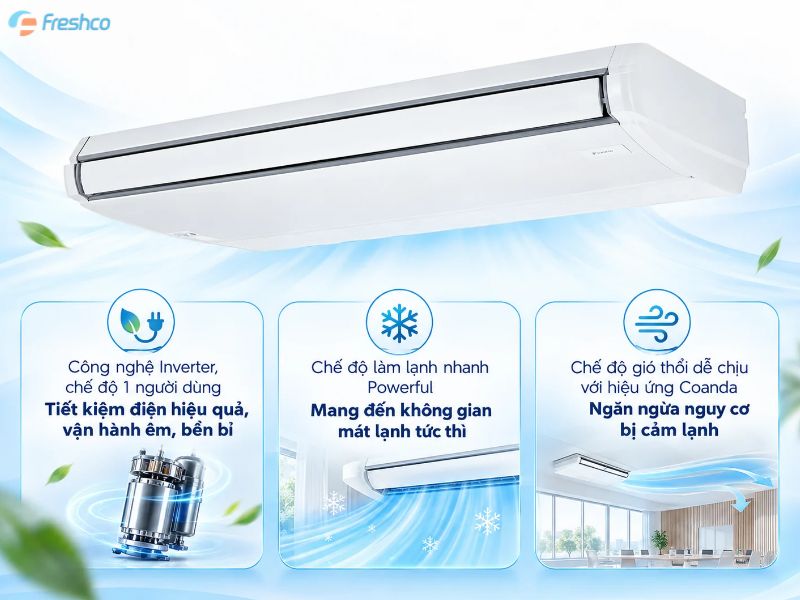Điều hoà áp trần daikin tại freshco